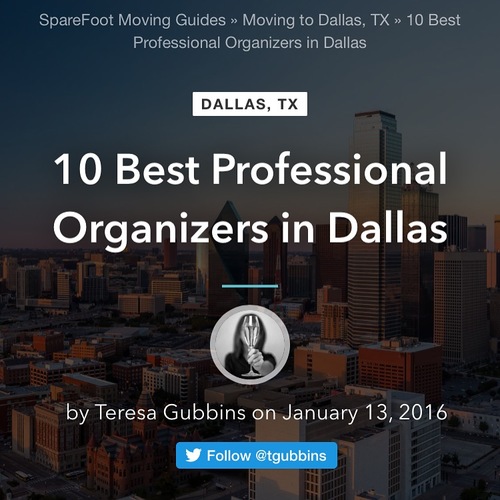 Rated top 10 best professional organizers in Dallas Texas.